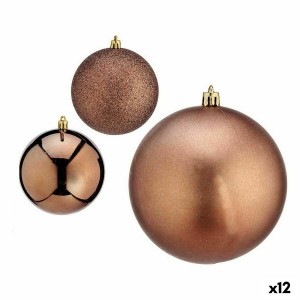 Weihnachtskugeln-Set Krist+ 00781 Braun Kunststoff (12 Stück)