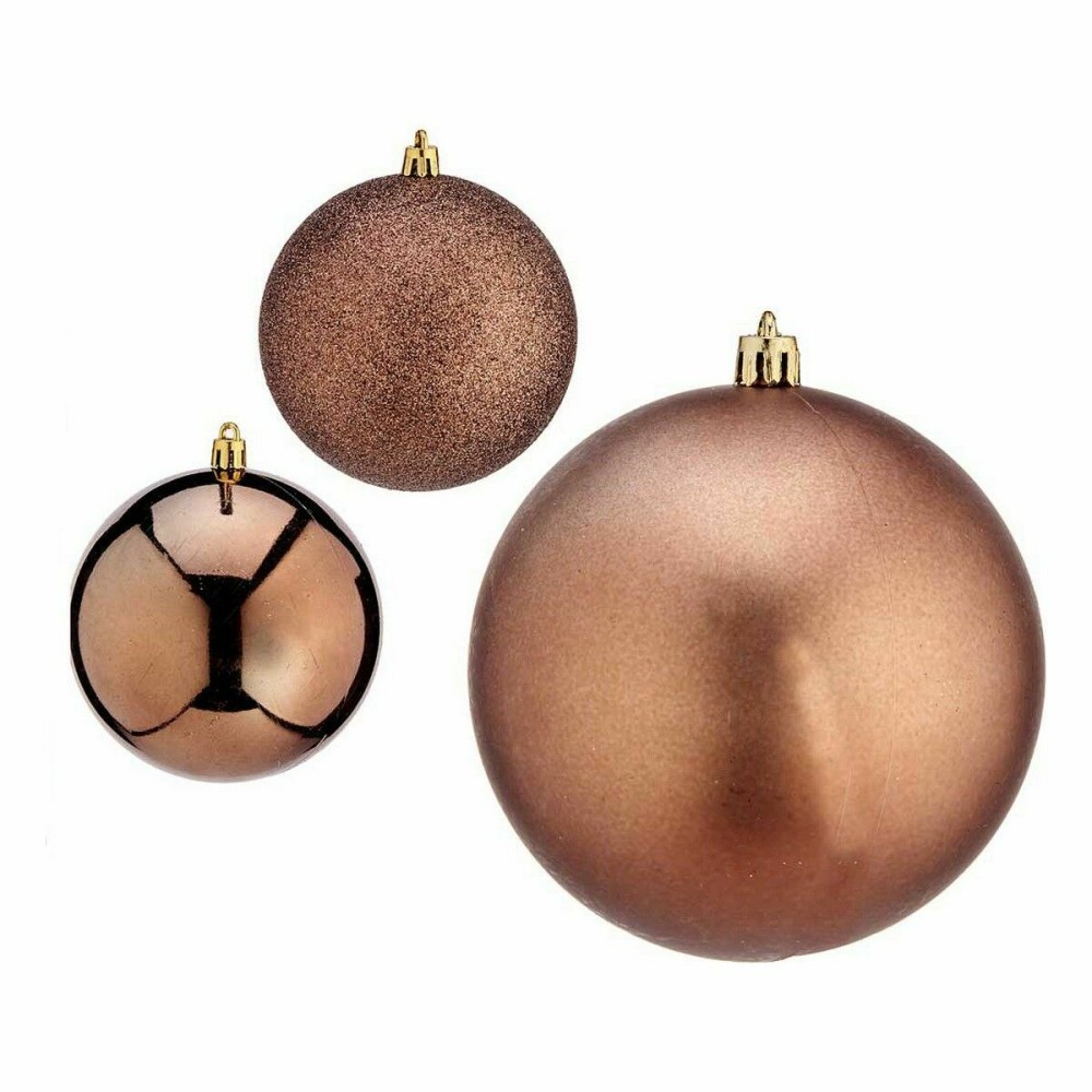 Weihnachtskugeln-Set Krist+ 00781 Braun Kunststoff (12 Stück)