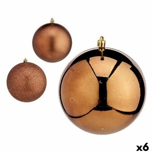 Weihnachtskugeln-Set Krist+ 00780 Braun Kunststoff (6 Stück)