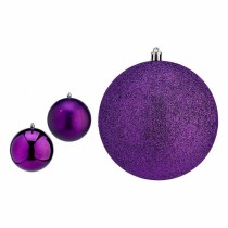 Weihnachtskugeln-Set Krist+ 00774 Lila PVC Ø 12 cm (6 Stück)