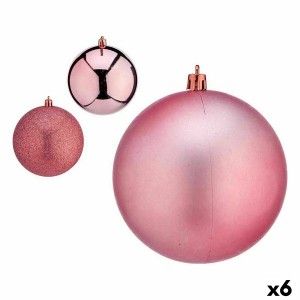 Weihnachtskugeln-Set Krist+ 00810 Rosa Kunststoff (6 Stück)