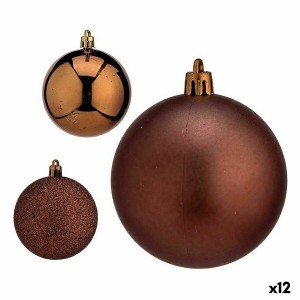 Weihnachtskugeln-Set Krist+ 00783 Braun Kunststoff (12 Stück)