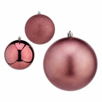 Weihnachtskugeln-Set Rosa Kunststoff Ø 12 cm (6 Stück)