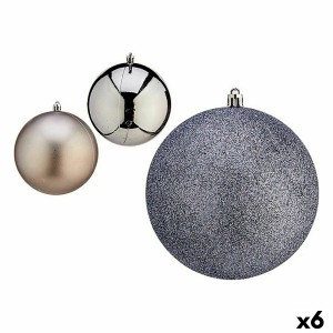 Weihnachtskugeln-Set Krist+ 00762 Silberfarben Kunststoff (6 Stück)