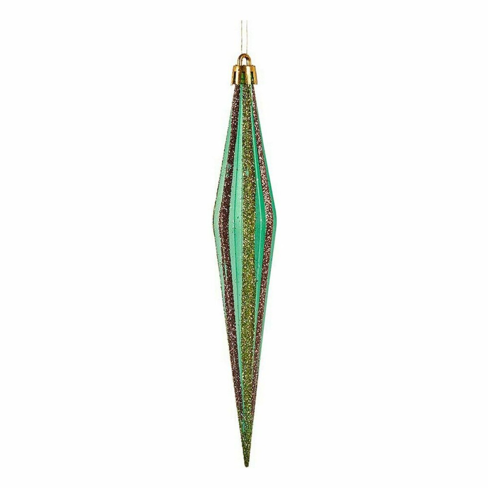 Ensemble Décorations de Noël Krist+ 00901 Vert Doré Allongé 3 x 8,5 x 19 cm (12 Unités)