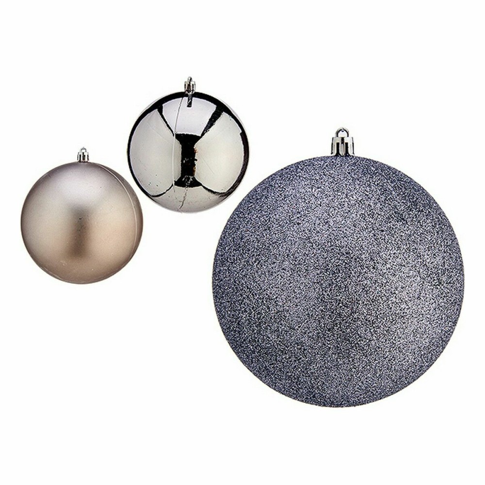 Weihnachtskugeln-Set Krist+ 00762 Silberfarben Kunststoff (6 Stück)