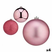 Weihnachtskugeln-Set Rosa 15 x 16 x 15 cm (4 Stück)