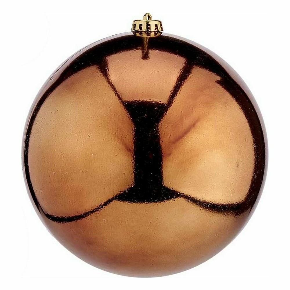 Boule de Noël Marron Plastique 20 x 20 x 20 cm (12 Unités)