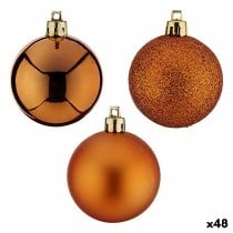 Set of Christmas balls Orange 5 x 6 x 5 cm (48 Units)