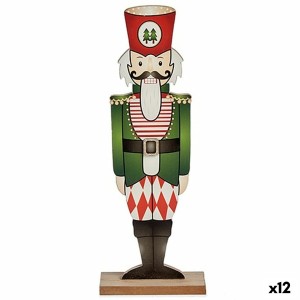Casse-Noisette Krist+ 19XD35232 Noir Rouge Vert Bois 8 x 40 x 15 cm Casse-Noisette (12 Unités)
