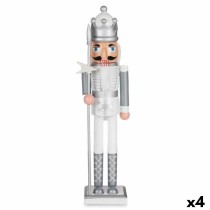 Nussknacker Krist+ XM-NC1105 Weiß Silber Kunststoff 13,2 x 59,5 x 11,5 cm Nussknacker (4 Stück)