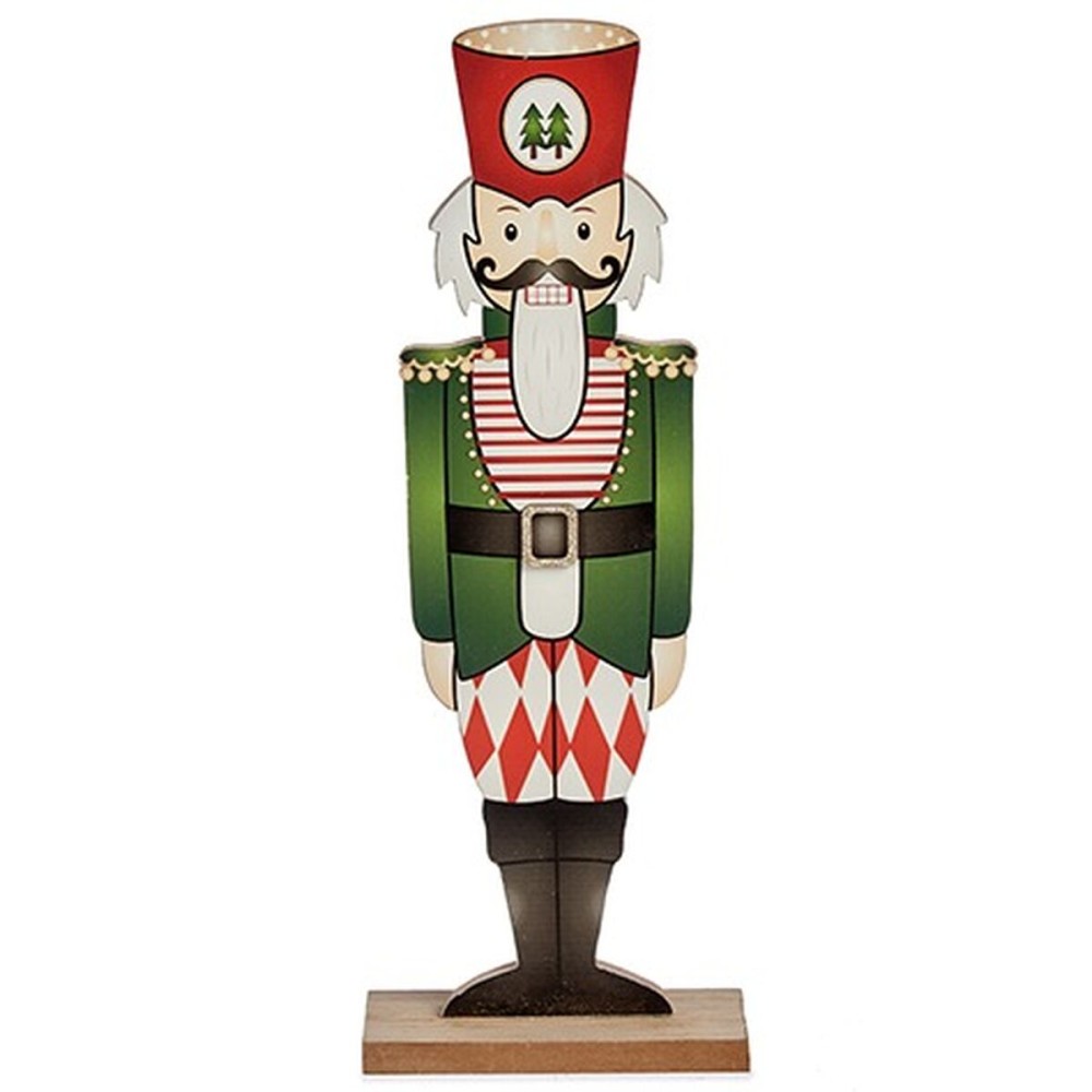 Nussknacker Krist+ 19XD35232 Schwarz Rot grün Holz 8 x 40 x 15 cm Nussknacker (12 Stück)