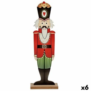 Casse-Noisette Krist+ 19XD35241 Blanc Noir Rouge Vert Bois 10 x 60 x 19 cm Casse-Noisette (6 Unités)