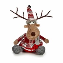 Deko-Figur Krist+ FG31-9590B Weiß Braun Rot Grau Hirsch 16 x 30 x 30 cm (4 Stück)