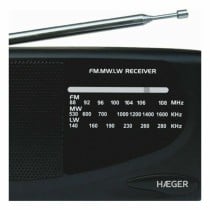 AM/FM-Radio Haeger PR-TRI.002A Schwarz