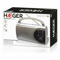 Radio AM/FM Haeger PR-BIB.004B Grey