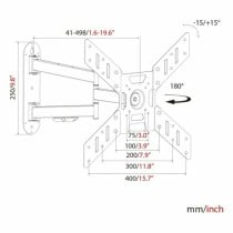 Support de TV Haeger WB-T50.017A 23" 23" - 50"