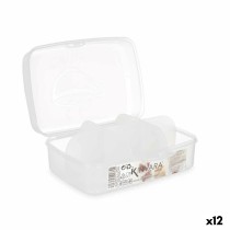 Box with compartments Kinvara 02 1178 Transparent Plastic 21,5 x 8 x 14,6 cm (12 Units)