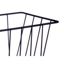 Basket for Kitchen Shelf Kinvara W6692P PDQ Black Iron 28 x 12 x 9 cm (8 Units)