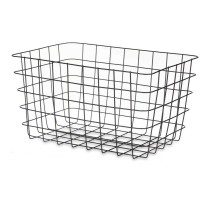 Multi-purpose basket Kinvara W5759K-L BLACK Black Metal 38,5 x 20,5 x 28 cm Rectangular (6 Units)