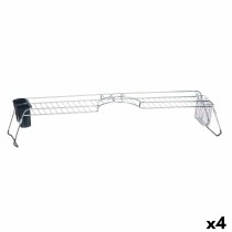 Draining Rack for Kitchen Sink Kinvara W3422A-1 Silver Metal 104 x 15,5 x 19 cm Double (4 Units)