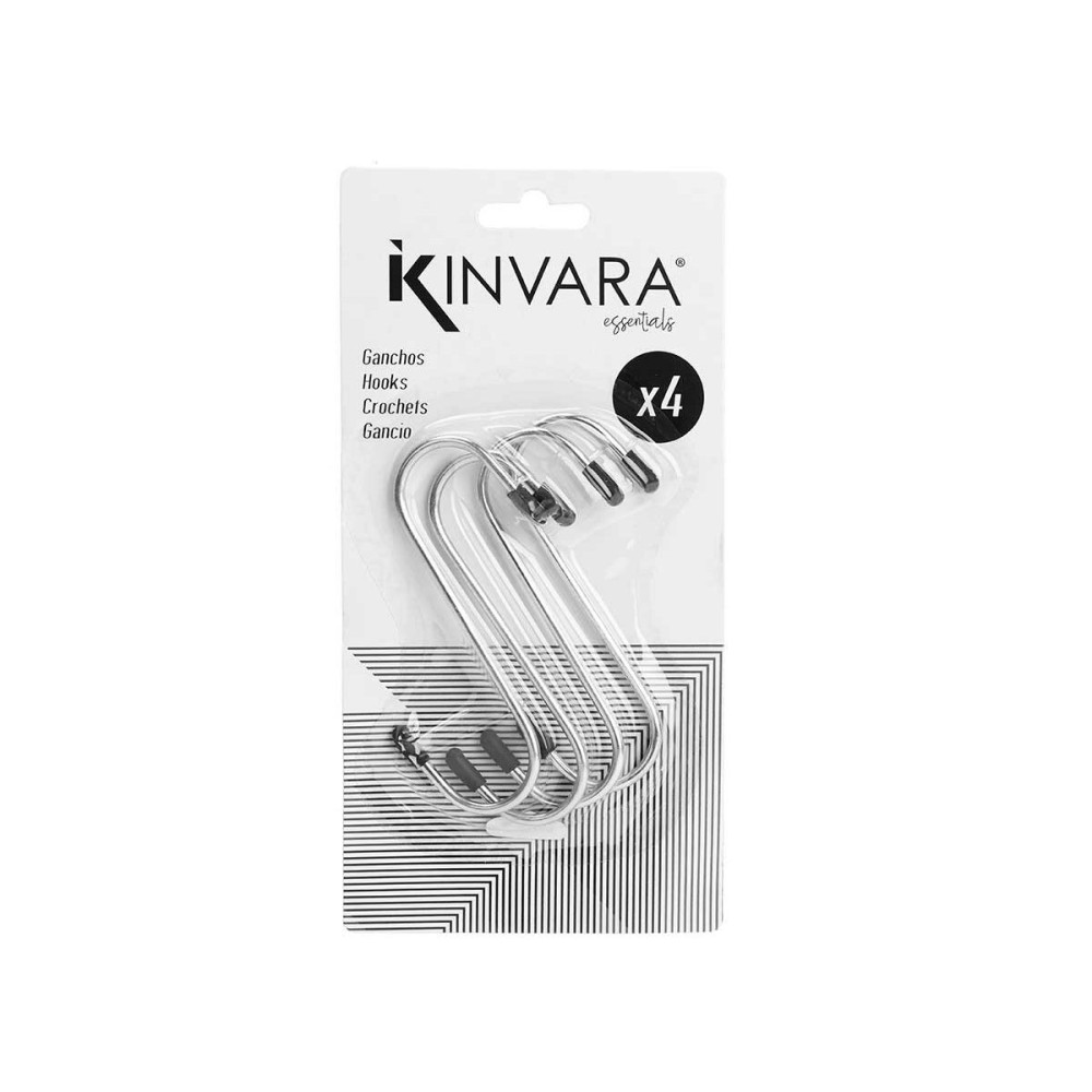 Hook for hanging up Kinvara 374 Silver Metal Set (12 Units)