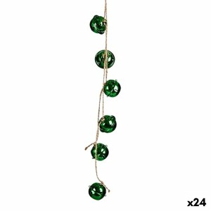 Décorations de Noël Krist+ 00547-2 Vert Plastique Serpent à sonnettes 58 x 3 x 3 cm (24 Unités)