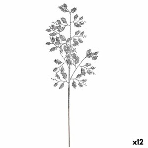 Zweig Krist+ K19121060-5 Silberfarben Glitzernd 41 x 75 x 2,5 cm (12 Stück)