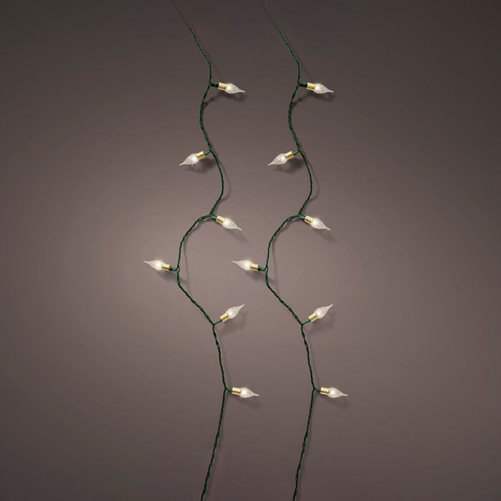 Wreath of LED Lights Lumineo 493270 Vintage Soft green 11,2 m Inside