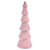 Weihnachtsbaum Samt Rosa Holz 12 x 34,5 x 12 cm (8 Stück)