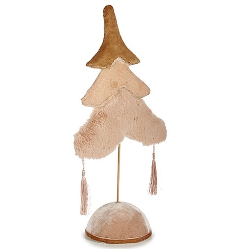 Weihnachtsbaum Polyester Beige Gold Holz 12 x 43 x 22 cm (4 Stück)