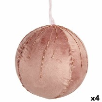 Weihnachtskugeln-Set Krist+ 19A5453-PR Rosa Polyester (4 Stück)