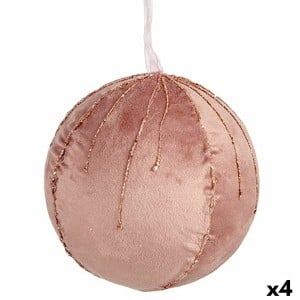 Set of Christmas balls Krist+ 19A5453-PR Pink Polyester (4 Units)