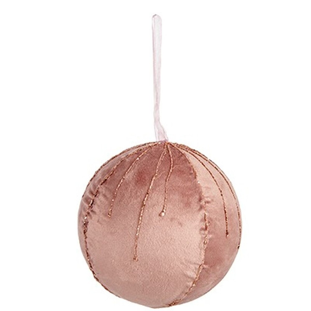 Weihnachtskugeln-Set Krist+ 19A5453-PR Rosa Polyester (4 Stück)