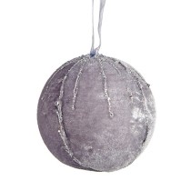 Set of Christmas balls Krist+ 19A5458-1G Silver Polyester (6 Units)
