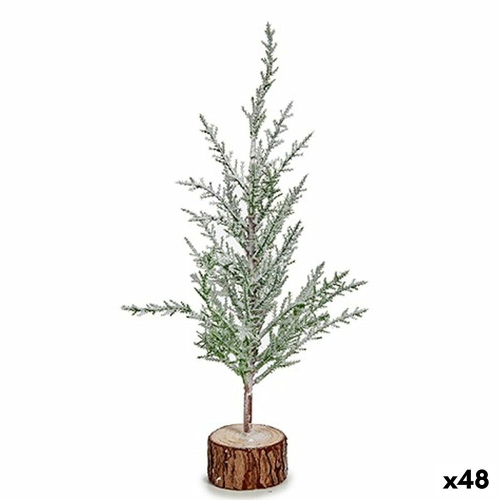 Weihnachtsbaum Braun grün Holz Kunststoff 5,5 x 34 x 10,5 cm (48 Stück)