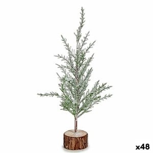 Christmas Tree Brown Green Wood Plastic 5,5 x 34 x 10,5 cm (48 Units)