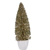 Figurine Décorative Sapin de Noël Bronze Doré Plastique 10 x 33 x 10 cm (6 Unités)