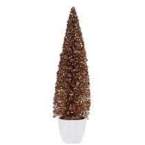 Figurine Décorative Sapin de Noël Bronze Doré Plastique 10 x 38 x 10 cm (6 Unités)