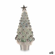 Figurine Décorative Sapin de Noël Argenté polypropylène PET 16 x 37,5 x 16 cm (12 Unités)