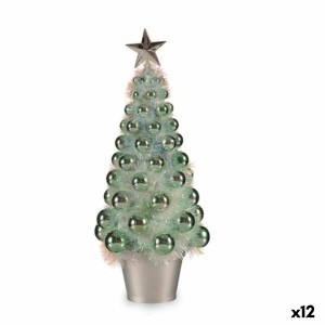 Decorative Figure Christmas Tree Green polypropylene PET 16 x 37,5 x 16 cm (12 Units)