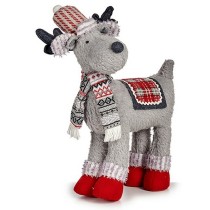 Figurine Décorative renne de noël Rouge Gris 125 x 45 x 48 cm (8 Unités)