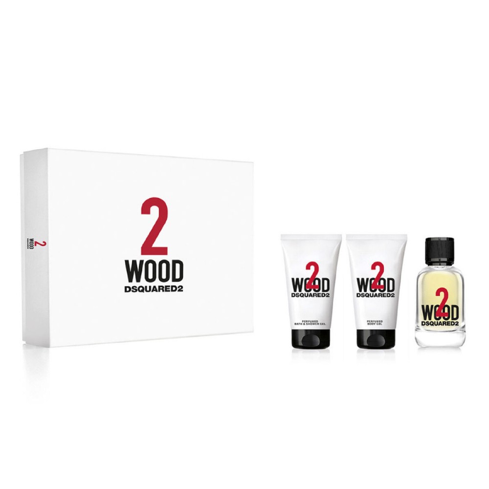 Set mit Damenparfüm Dsquared2 2 Wood 2 Wood 3 Stücke