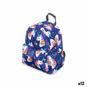 Schulrucksack Pincello 586 Bunt 28 x 12 x 22 cm Einhorn (12 Stück)