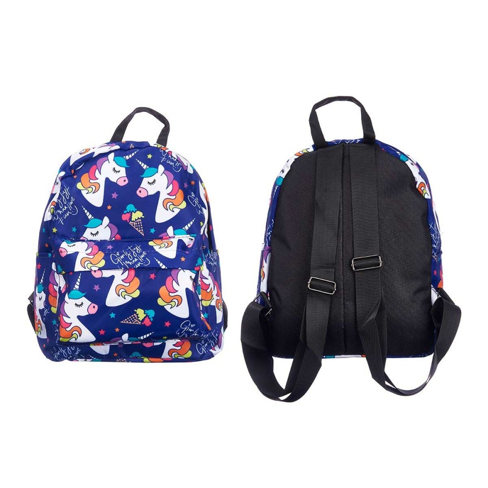 Schulrucksack Pincello 586 Bunt 28 x 12 x 22 cm Einhorn (12 Stück)
