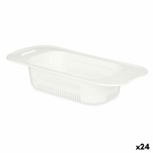 Draineur Kinvara 04 1314 Blanc Plastique 47 x 9,5 x 22 cm (24 Unités)