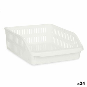 Kühlschrank Organizer Kinvara 03 1066 Weiß 26 x 9,3 x 30,5 cm (24 Stück)