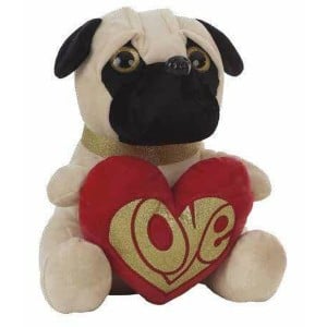 Fluffy toy Pug 32 cm