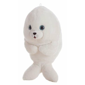 Jouet Peluche Phoque Blanc 24 cm