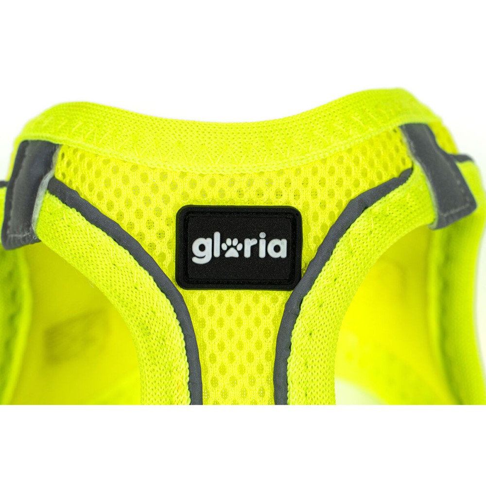 Dog Harness Gloria Trek Star 27-28 cm 31-34,6 cm Yellow XS